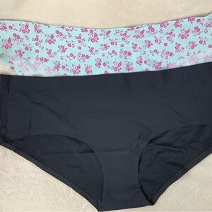 HONEYDEW Floral and Black Women's Underwear Set